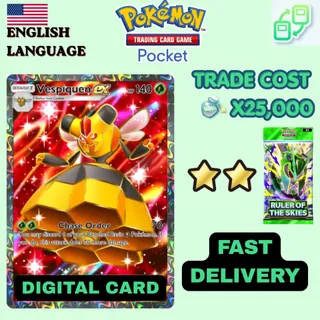 [DIGITAL] Pokemon TCG Pocket - Vespiqueen EX Full Art (English) 2 Star ⭐⭐