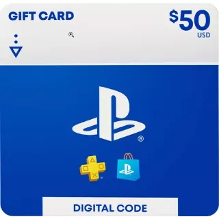 USA Instant Delivery $50.00 USD Gift Card Playstation Store