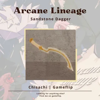 Sandstone Dagger | Arcane Lineage