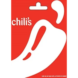 $15.00 Chili's Restaurant Gift Card