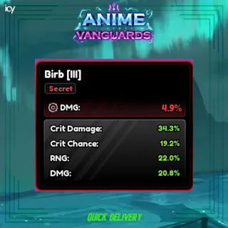 god Birb - Anime vanguards