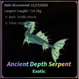 4x Ancient Depth Serpent Fisch