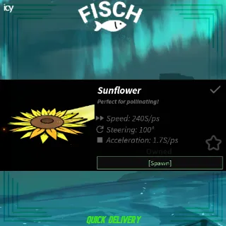 Sunflower Boat - Fisch