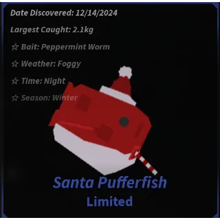 5 Santa Pufferfish - Fisch