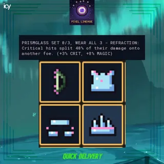 Prismglass armor set - Pixel Lineage