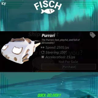 Purrari Boat Limited - Fisch