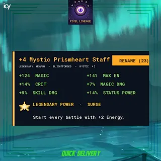 Legendary Prisimheart Staff - Pixel Lineage