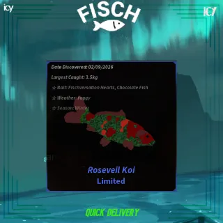 Roseveil Koi | Sam Quest Hint 1 - FISCH