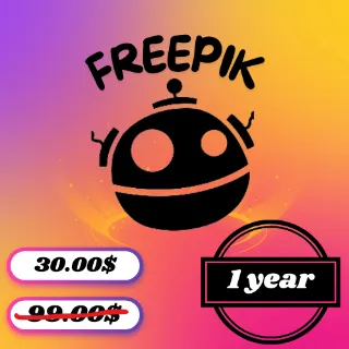 Freepik Premium Account One  With 1year Warranty