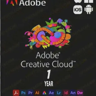 Adobe creative cloud account 1 year