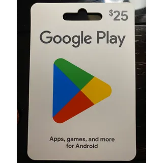 $25.00 USD Google Play