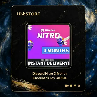 🔥 Discord Nitro 3 Months GLOBAL 🔑 INSTANT DELIVERY ⚡ BOOSTS + PREMIUM FEATURES 🚀 LIMITED STOCK