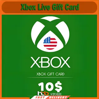 Xbox Live Gift Card – $10 USD – USA Region – Official