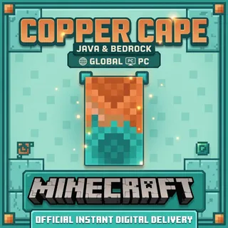 Minecraft Copper Cape Skin GLOBAL 🔑 Java & Bedrock PC | Official Cosmetic DLC