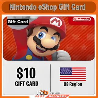 Nintendo eShop Gift Card – $10 USD – USA Region – Official