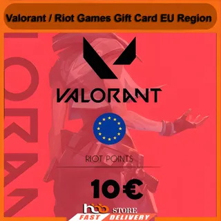Valorant / Riot Games Gift Card – 10€ Euro – EU Region – Official