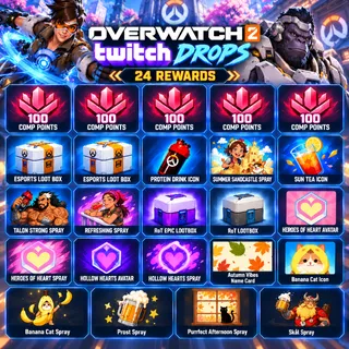 Overwatch 2 Twitch Drops | 24 Rewards