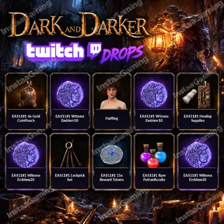 DARK AND DARKER 🔥 TWITCH DROPS | SEASON 11 | 10 REWARDS