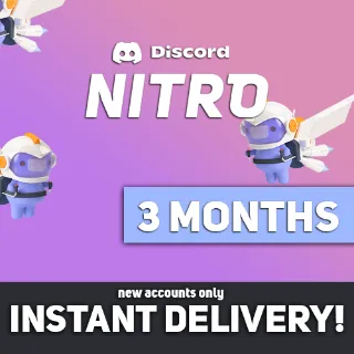 Discord Nitro 3 Month Subscription Key GLOBAL 
