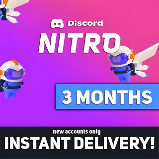 Discord Nitro 3 Month Subscription Key GLOBAL 