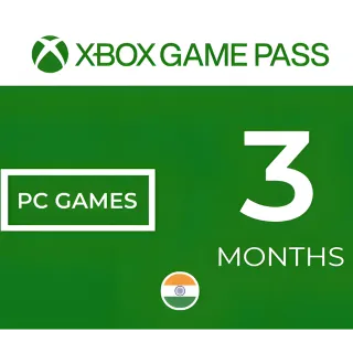Xbox Game Pass PC 3 Month india [Stockable]