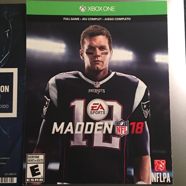 Madden NFL 18 Xbox One full game digital code + 20% off NFL shop promo code  - XBox One Games - Gameflip