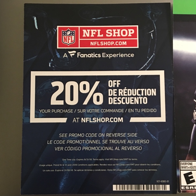 Madden NFL 18 Xbox One full game digital code + 20% off NFL shop