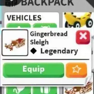 Gingerbread Sleigh