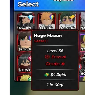 4.3QI/S | MONEY MAKER | HUGE MAZUN | ANIME DICE