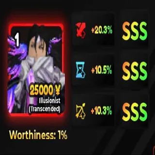 FULL SSS ILLUSSIONIST TRANSCENDED | ANIME ADVENTURES
