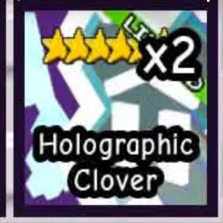 1X HOLOGRAPHIC CLOVER | GARDEN TOWER DEFENSE