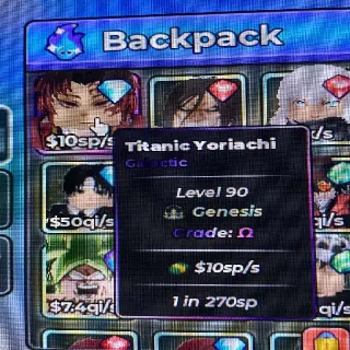 10SP/S TITANIC YORIACHI | 1 IN 270SP | ANIME DICE