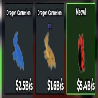 5.4B/S OG CURSED MEOWL BUNDLE | 1 RB DRAG | 1 YR DRAG | STEAL A BRAINROT