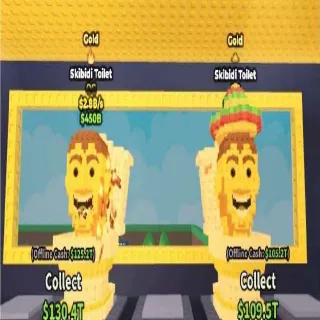 2X GOLD SKIBIDI TOILET | STEAL A BRAINROT