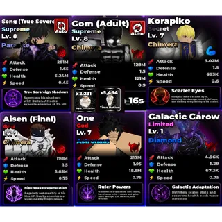LVL 8 | PARASITE |CURSED| SONG (TRUE SOVEREIGN) | ROLL AN ANIME TO FIGHT