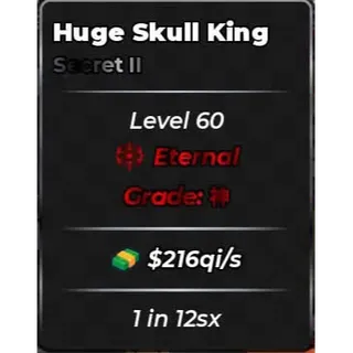 216QI/S | 1 IN 12SX | HUGE SKULL KING | ANIME DICE | MONEYMAKER