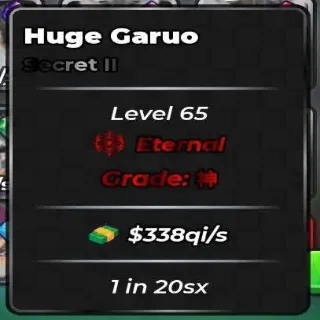 1 IN 20SX | 338QI/S | HUGE GARUO | ETERNAL | HIGHEST GRADE | ANIME DICE