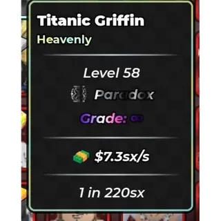 1 IN 220SX | 7.3SX/S TITANIC GRIFFIN | PARADOX | ANIME DICE
