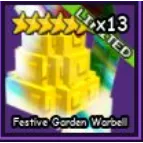 10X FESTIVE GARDEN WORBELL