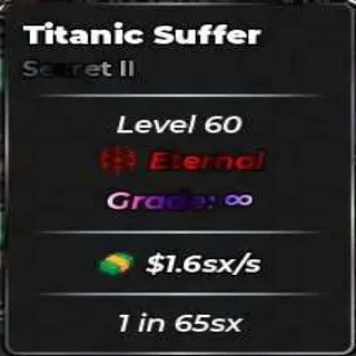 1 IN 65SX | 1.6SX/S TITANIC SUFFER | ANIME DICE