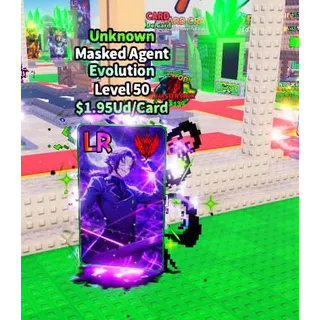 UNKNOWN MASKED AGENT EVOLUTION LVL 50 | 1.95Ud/Card | Anime Card Farm