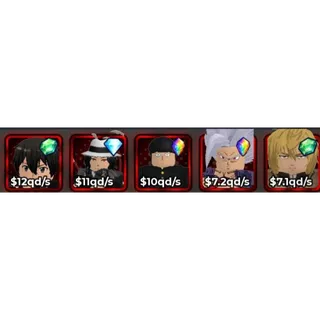 ROBLOX ANIME DICE STARTER BUNDLE | Total Income: 47.3qd/s | ANIME DICE