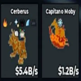5.4B/S CERBERUS | TRAITED | AND 1.2B/S CAPITANO MOBY | BUNDLE | STEAL A BRAINROT