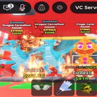 2X BASE DIAMOND DRAGON CANNELLONI | STEAL A BRAINROT
