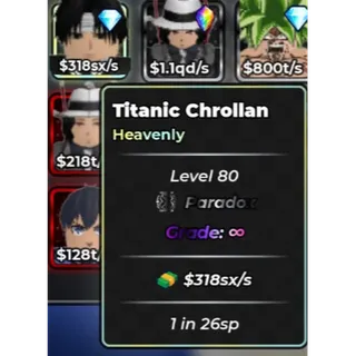 318SX/S | 1 IN 26SP | TITANIC CHROLLAN | ANIME DICE