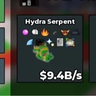 9.4B/S | HYDRA SERPENT | 12 TRAITS | STEAL A BRAINROT | SUPER RARE BRAINROT (1 OUT OF 1 EXISTS)