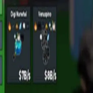 7B/S DIGI NARWHAL AND 8B/S PHANTOM VENUSPINO | STEAL A BRAINROT