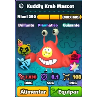 RB Serial Kuddly Krab Mascot