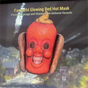 glowing red hot mask