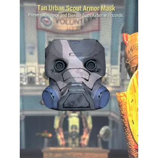Tan urban scout armor mask